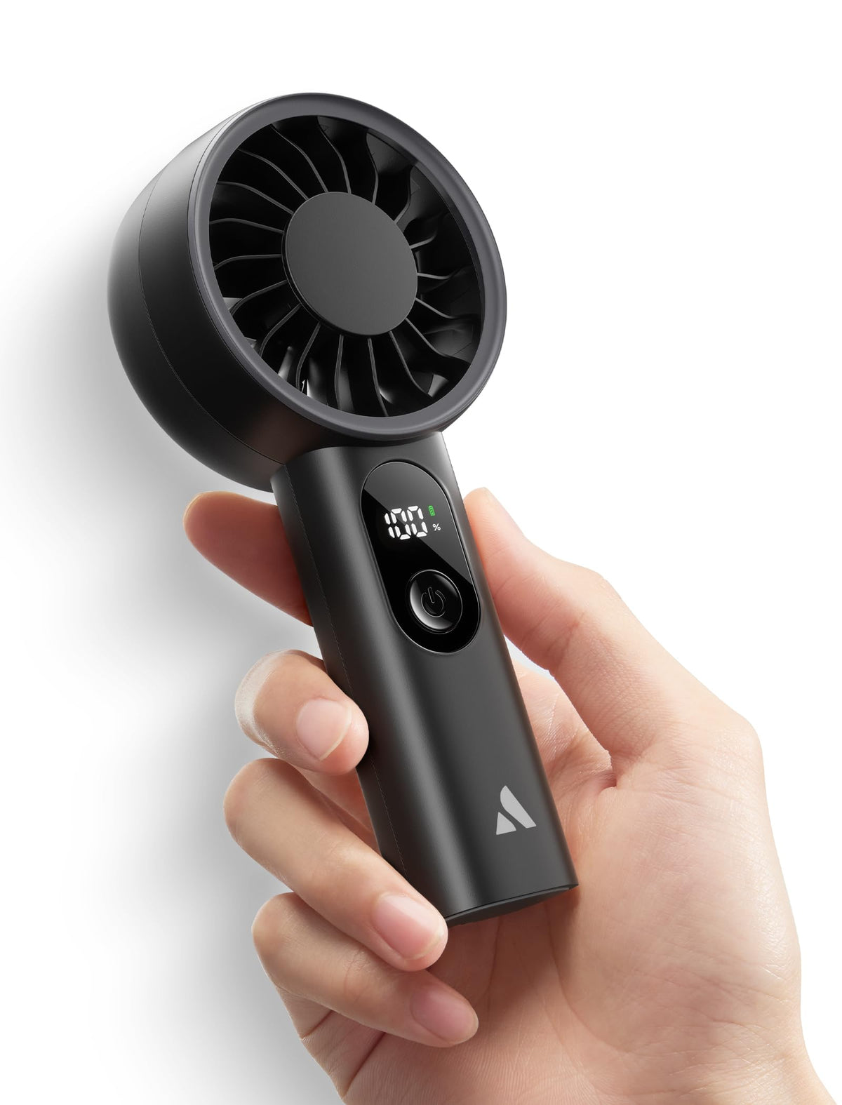 Aecooly Potente ventilador portátil, potente ventilador de mano, recargable
