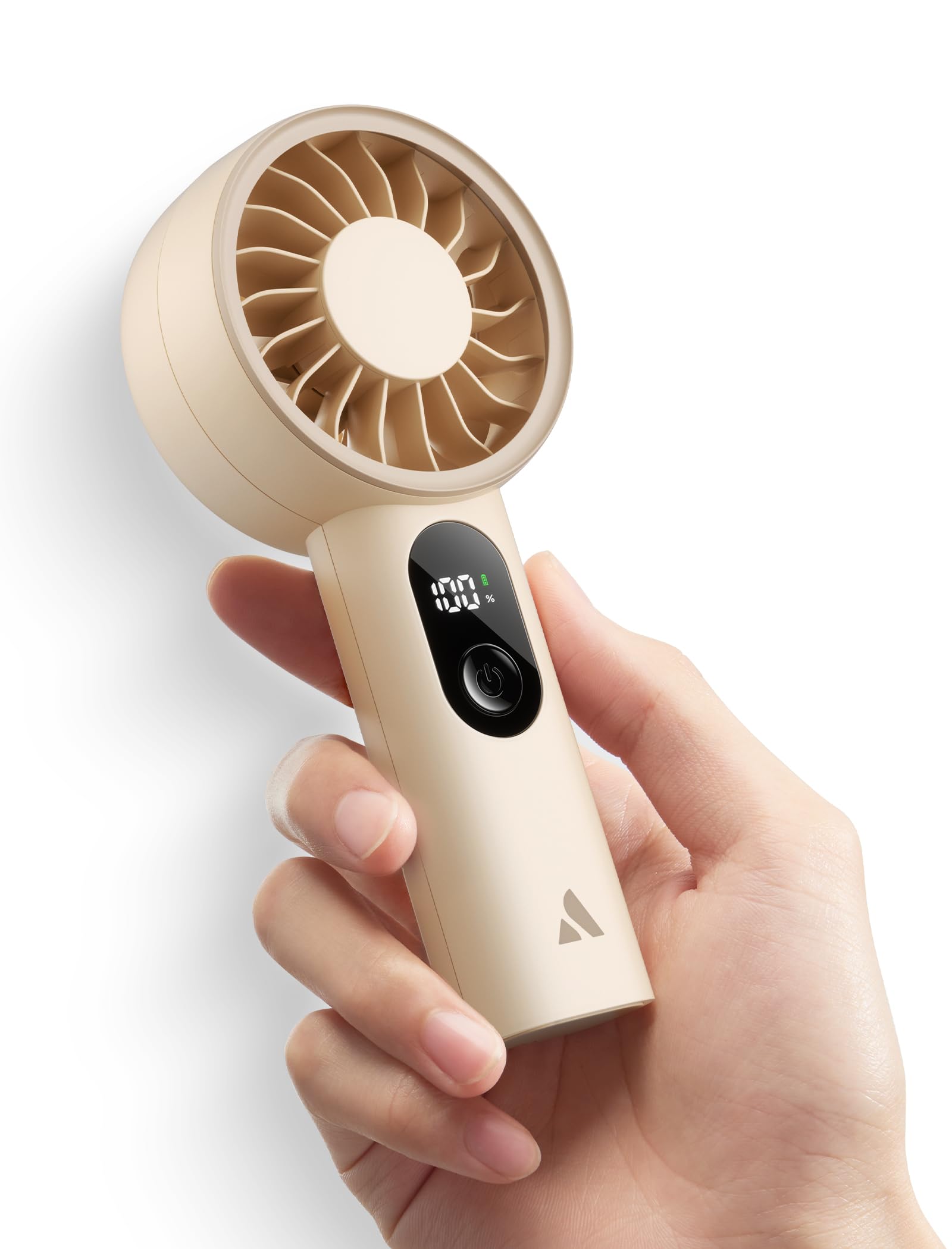 Aecooly Potente ventilador portátil, potente ventilador de mano, recargable