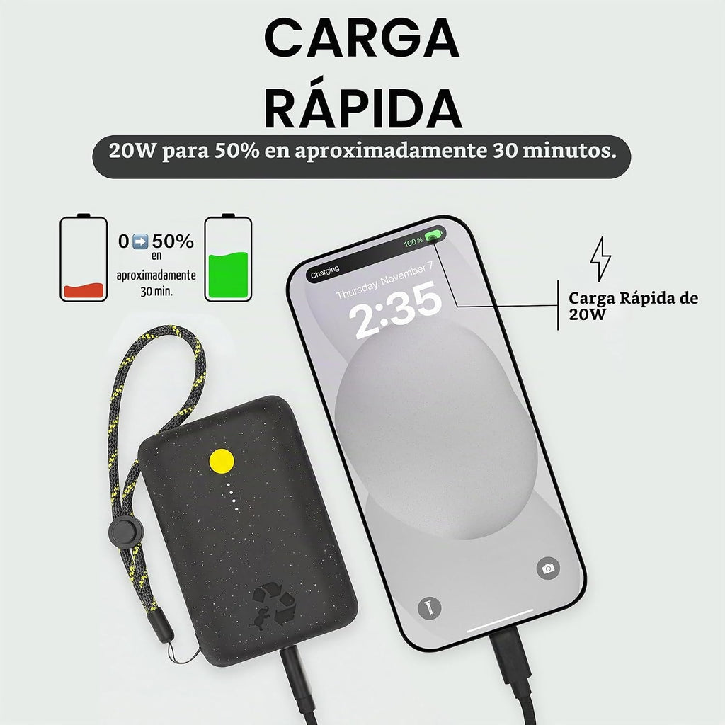 Nimble Cargador portátil Champ, banco de energía de 10000 mAh, carga dual