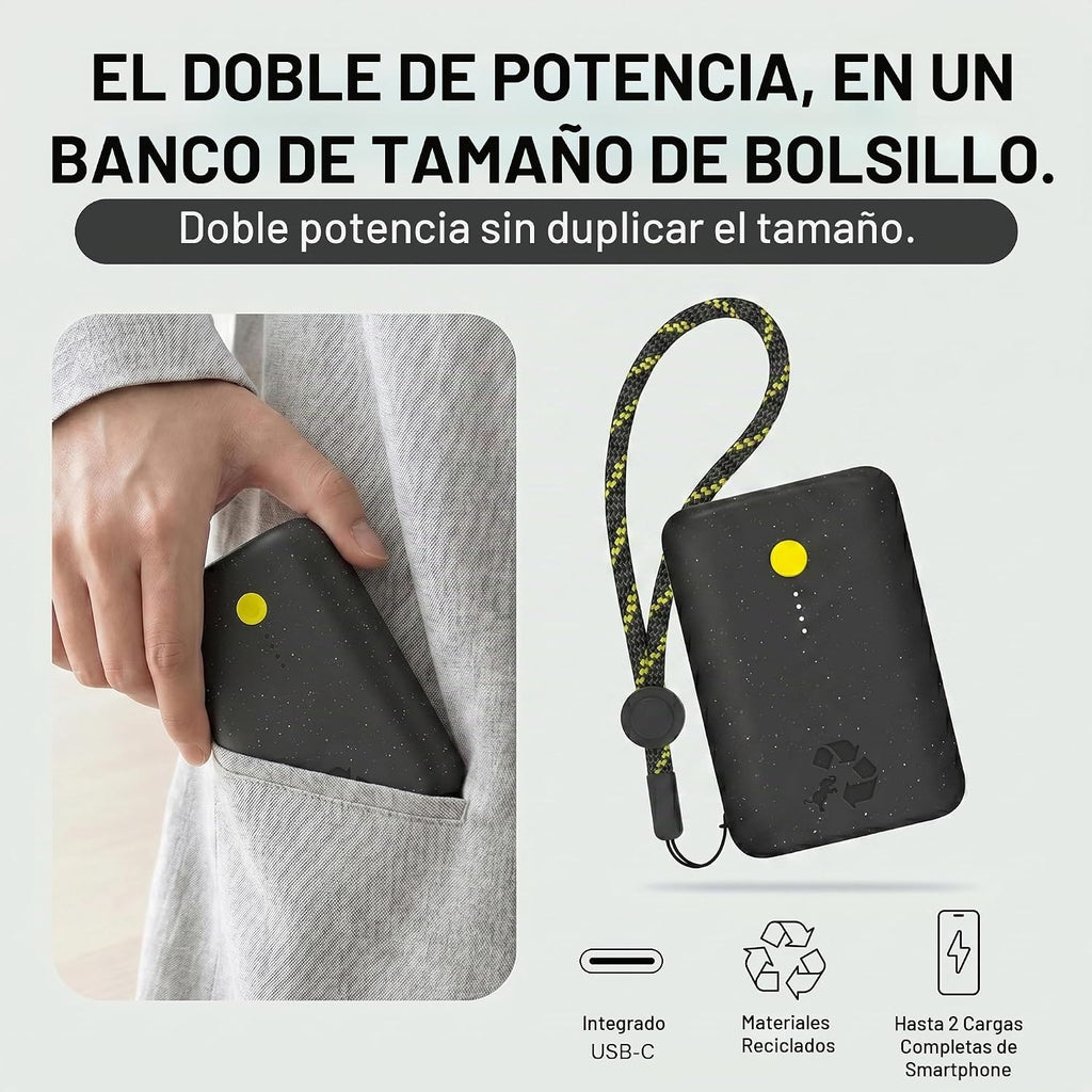 Nimble Cargador portátil Champ, banco de energía de 10000 mAh, carga dual